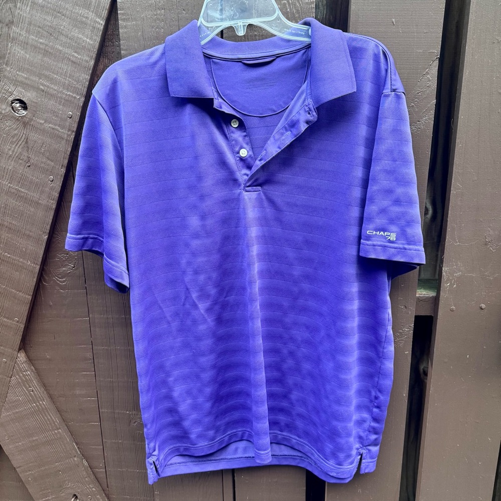 Chaps Men's Vibrant Purple Moisture Wicking Polo Size‎ XL